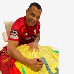 Maglia da Calcio Casa Brasile 2024 Autografata da Cafu