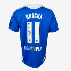 Maglia da calcio firmata da Didier Drogba - Chelsea 2012 Casa Finale di Champions League