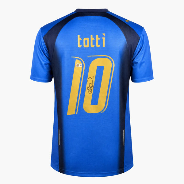 Francesco Totti Signed Italy - 2006 Home Shirt