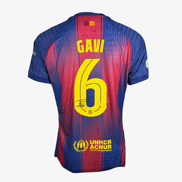 Gavi Signed FC Barcelona 2025–26 Home Shirt