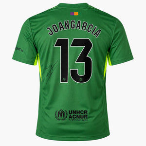 Joan García Signed Barcelona Goalkeeper Shirt 2025–26