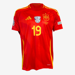 Maillot de football signé Lamine Yamal - Finale du Championnat d'Europe 2024 à domicile