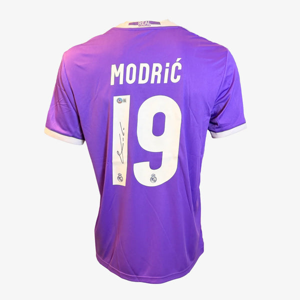 Luka Modrić Signed Real Madrid Away Shirt - Champions League Final