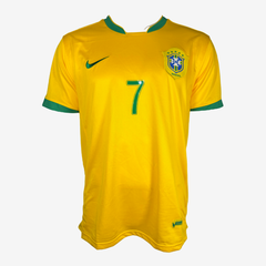 Adriano Signed Brazil Home Shirt 2006