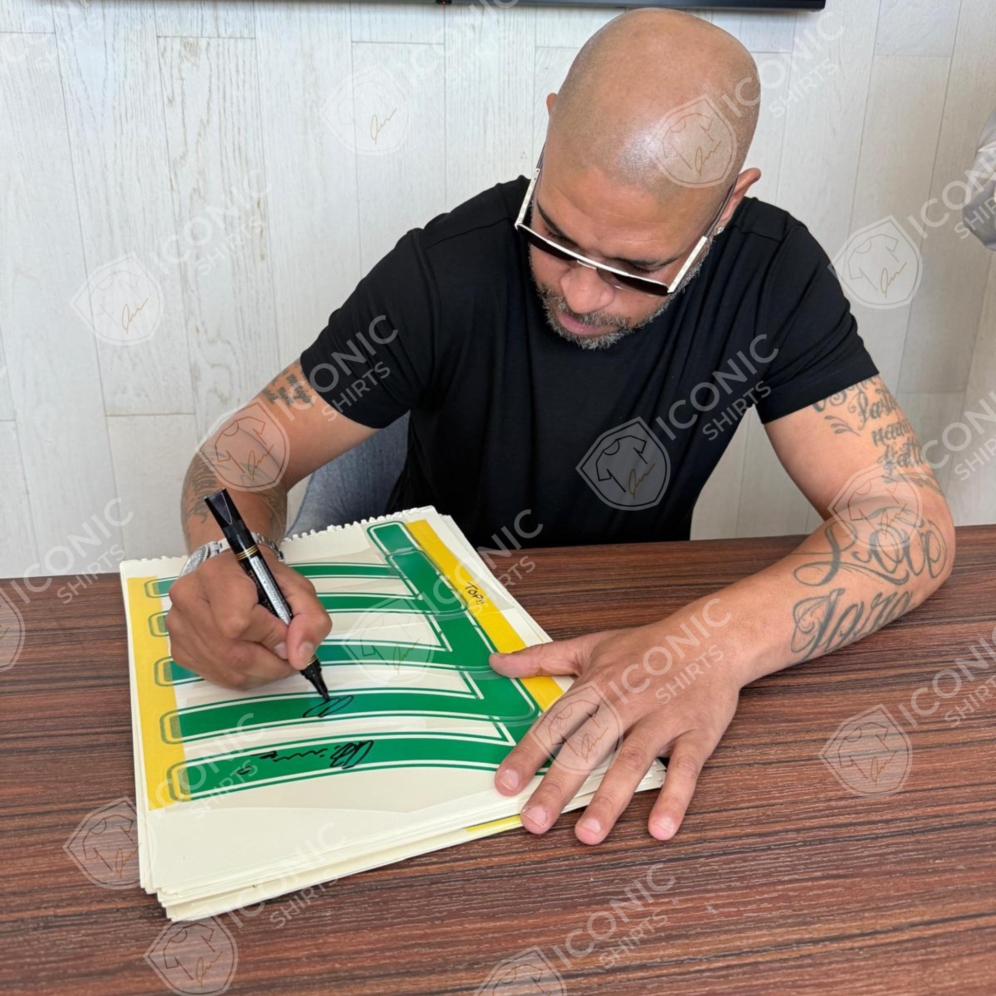 Adriano Signed Brazil Home Shirt 2006