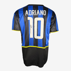 Adriano Signed Inter Milan Home Shirt 2002–2003