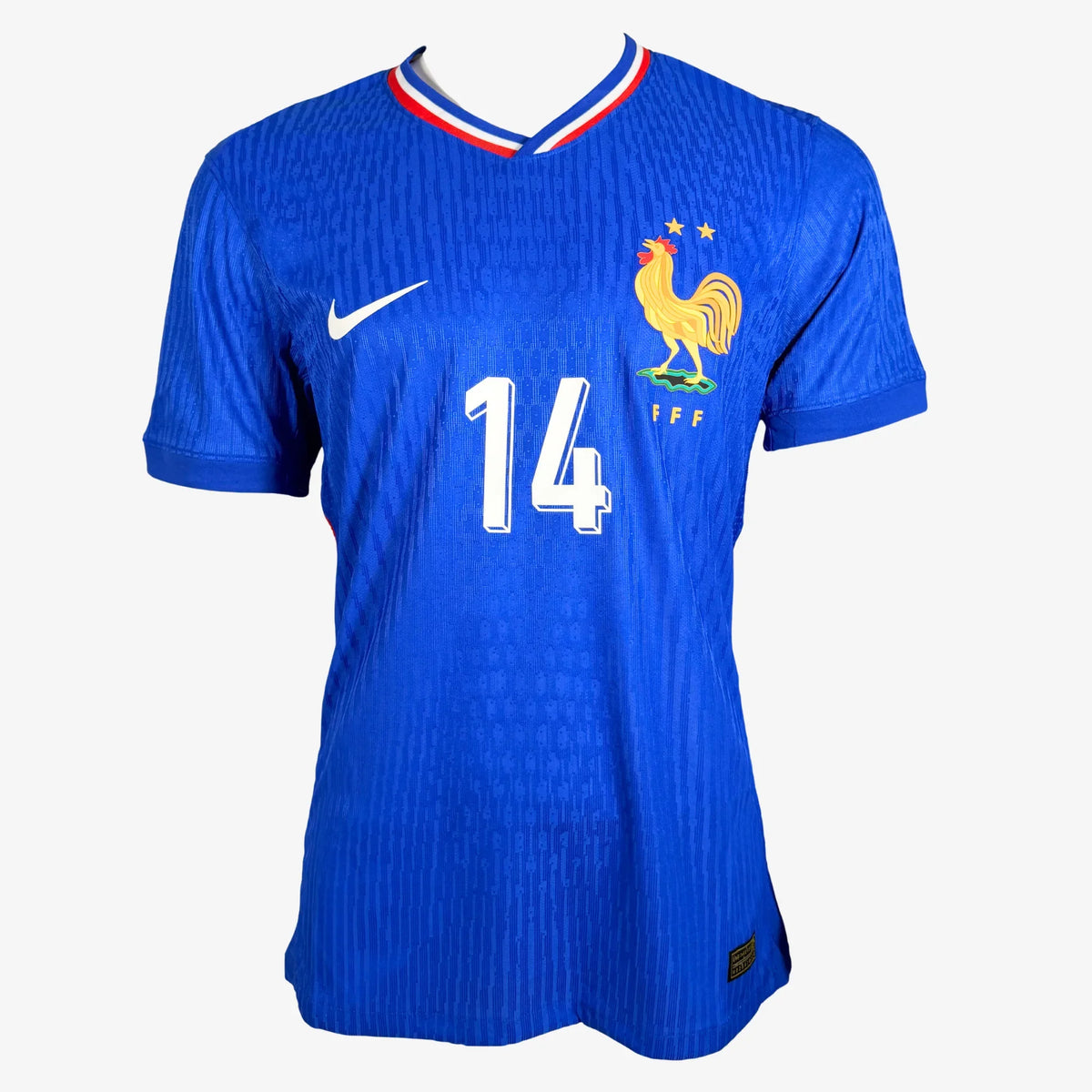 AdrienRabiotSignedFrance2024HomeShirt-front | Iconic Shirts