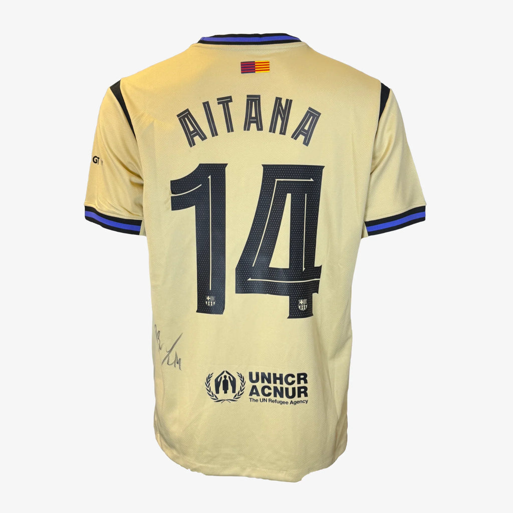 Aitana Bonmatí Signed FC Barcelona Away Shirt 2025-26