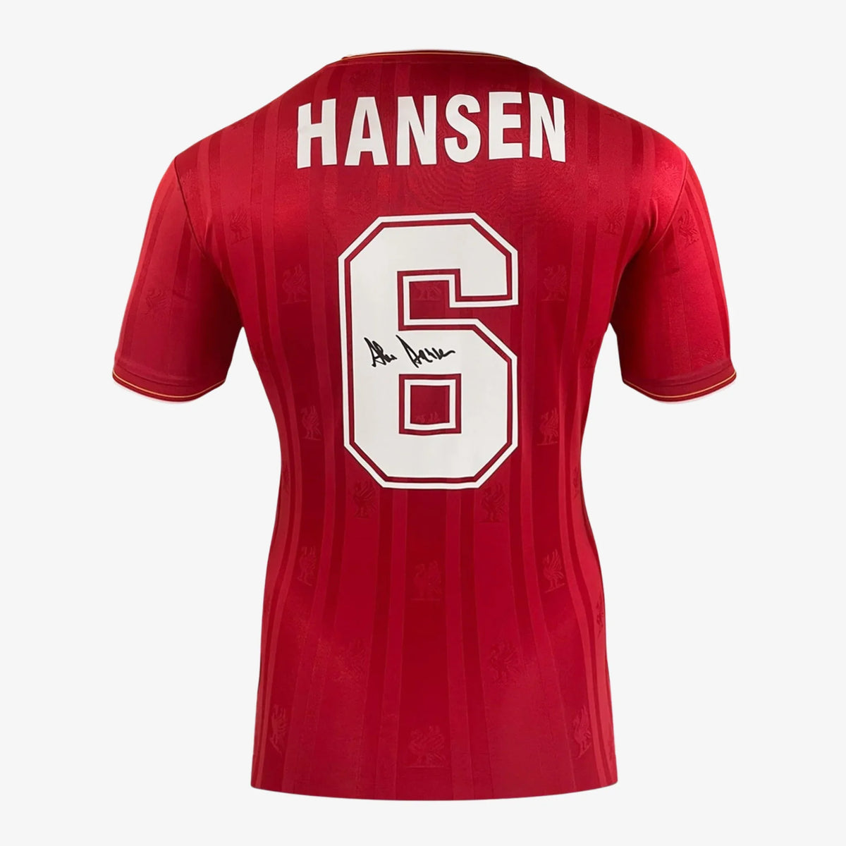 AlanHansenBackSignedLiverpoolHomeShirt-1986 | Iconic Shirts