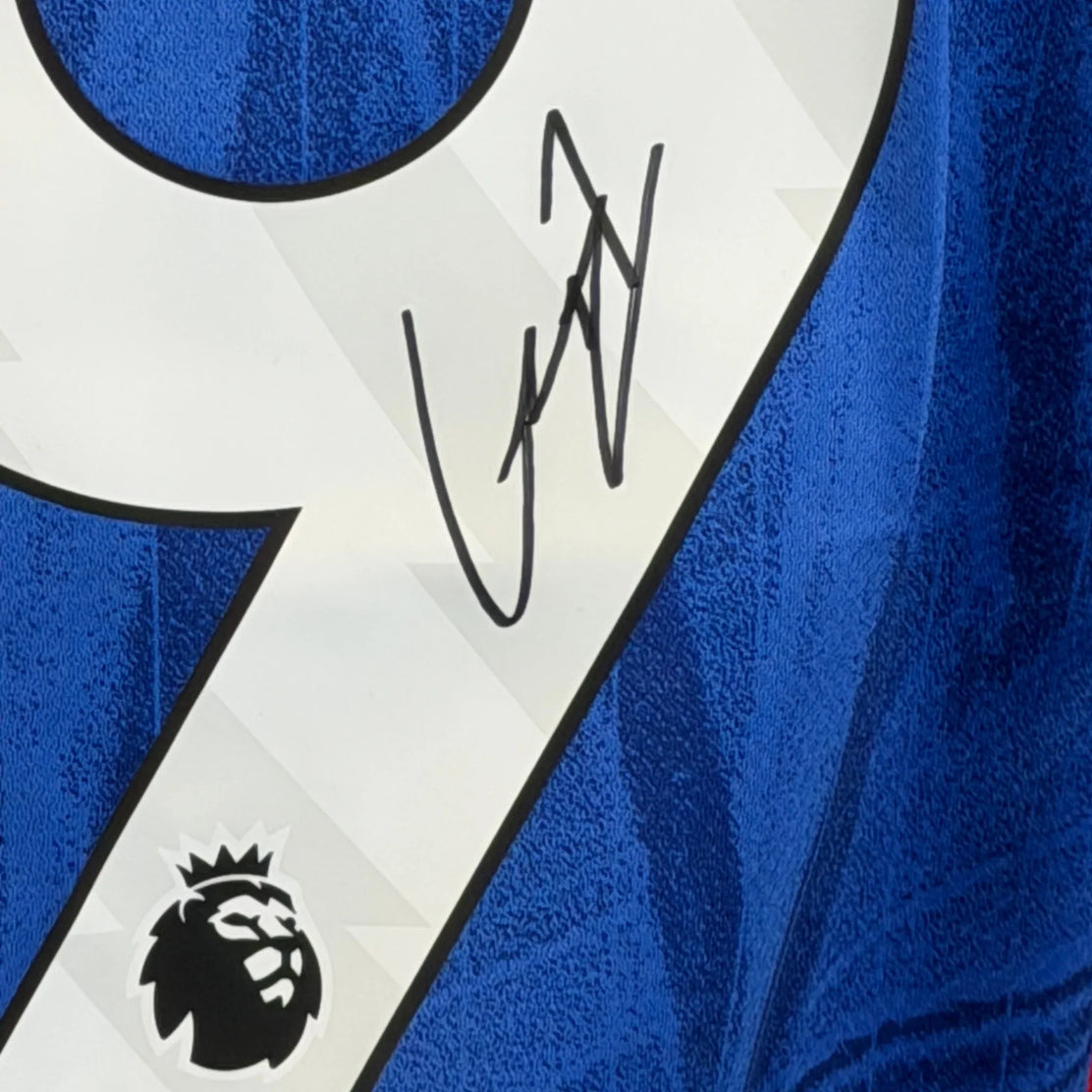 Maillot domicile Chelsea 2025/26 signé par Alejandro Garnacho - signature | Iconic Shirts