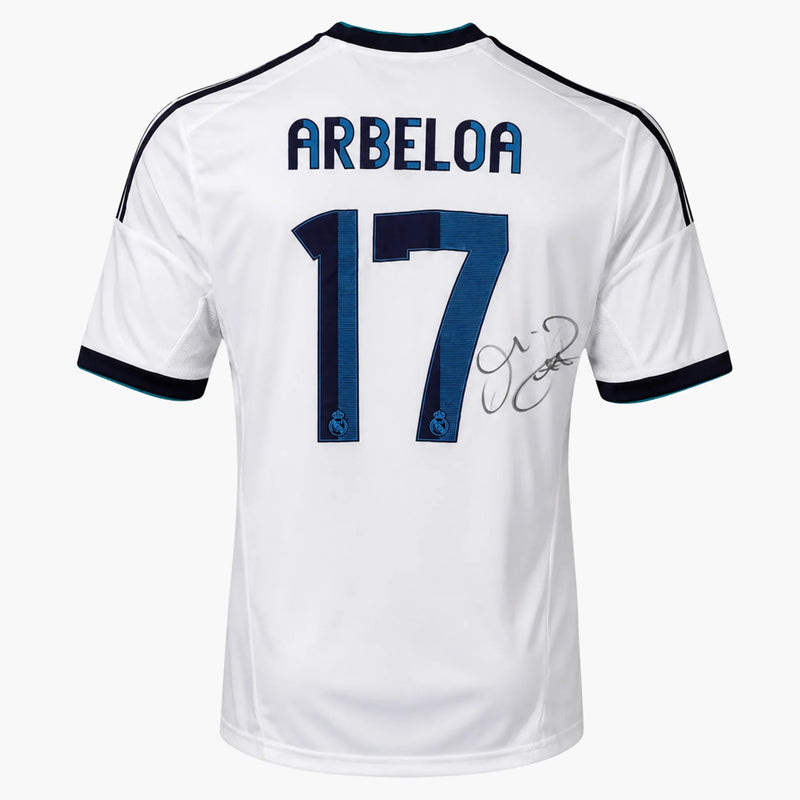 AlvaroArbeloaSignedRealMadridHomeShirt2012_13 | Iconic Shirts