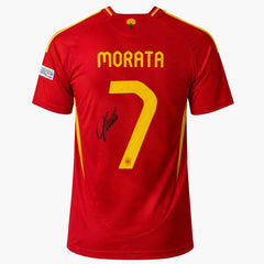 AlvaroMorataSignedSpainEURO2024HomeShirt | Iconic Shirts