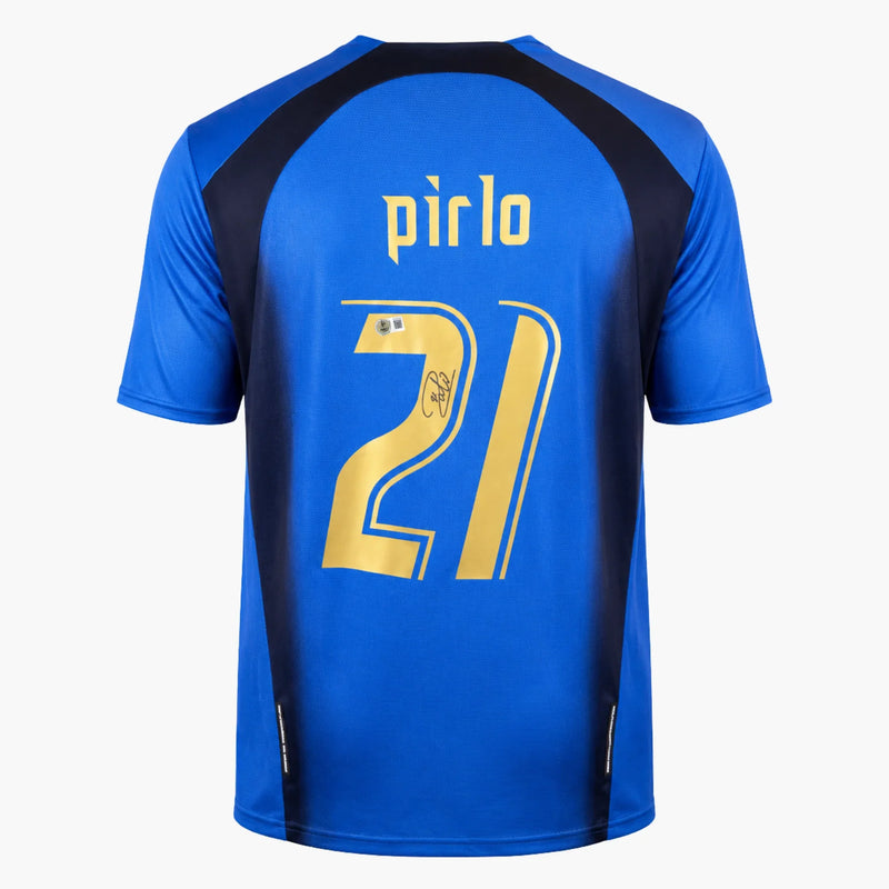AndreaPirloSignedItalyHomeShirt2006-back | Iconic Shirts