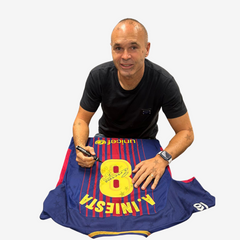 Andrés Iniesta signiertes FC Barcelona Trikot 2017-18