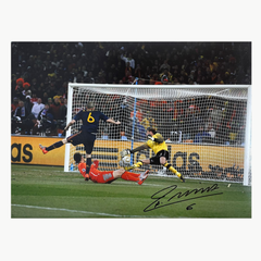 Andrés Iniesta Signed Spain 2010 World Cup Final Goal Photo