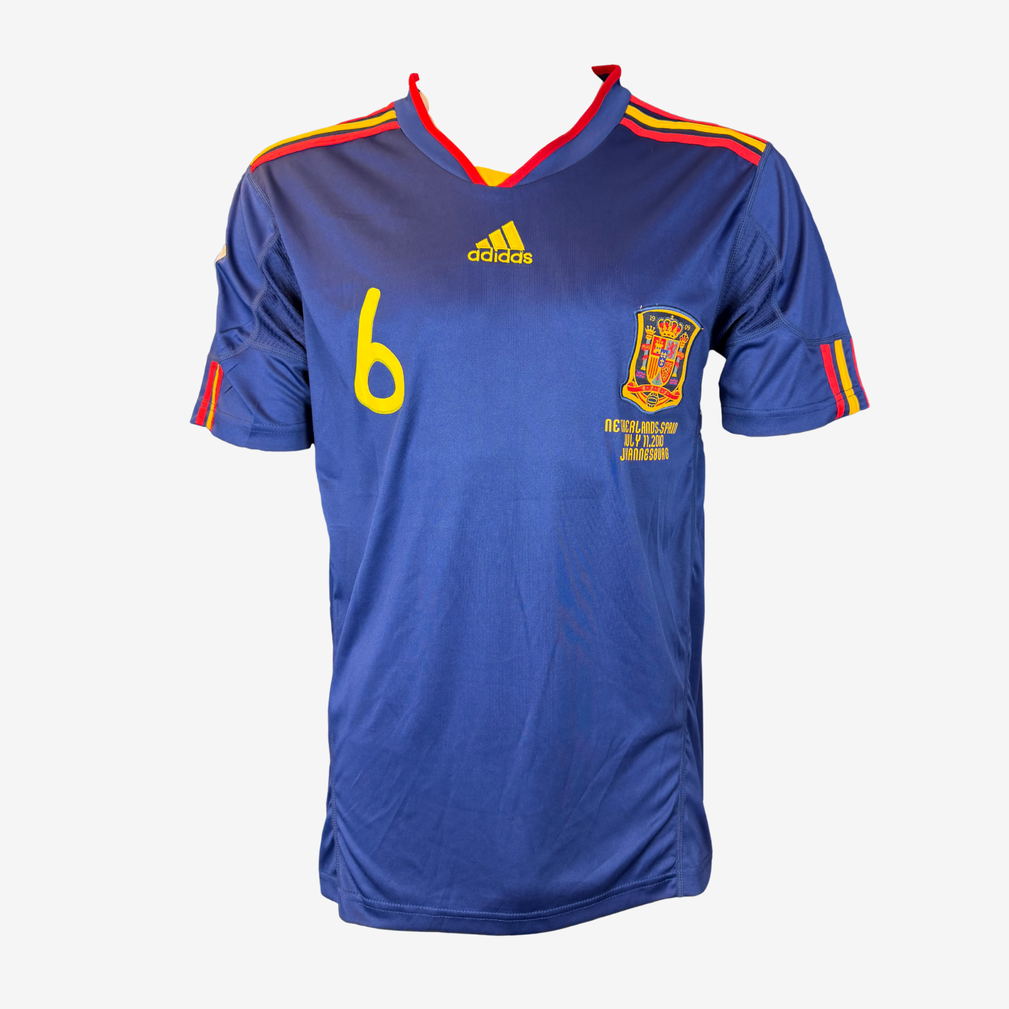 Andrés Iniesta Signed Spain Away Shirt 2010 – Final Edition