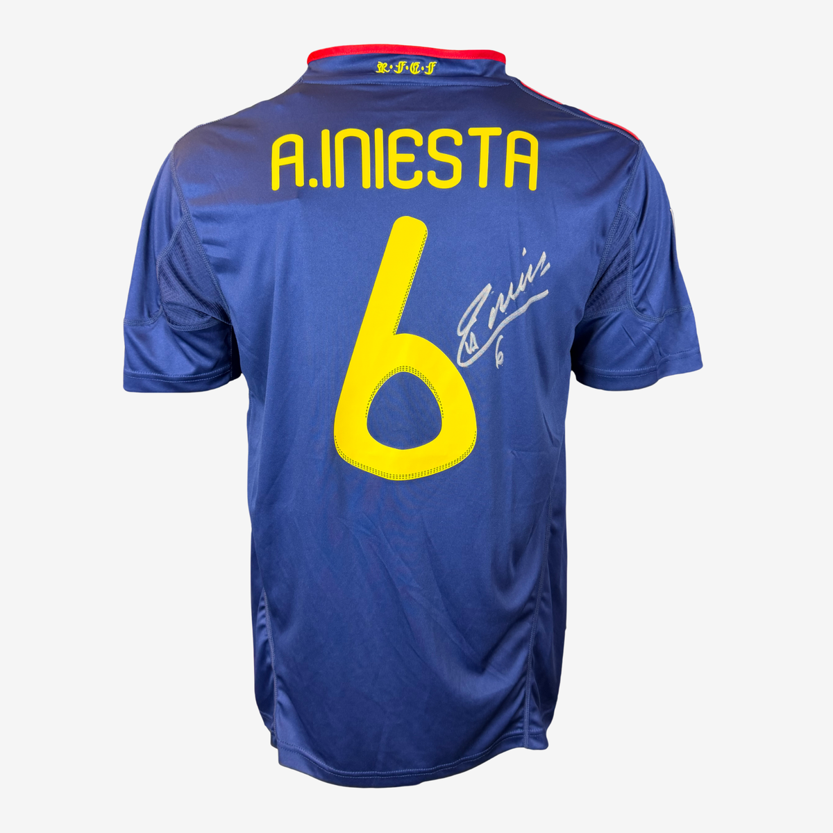 Andrés Iniesta Signed Spain Away Shirt 2010 – Final Edition