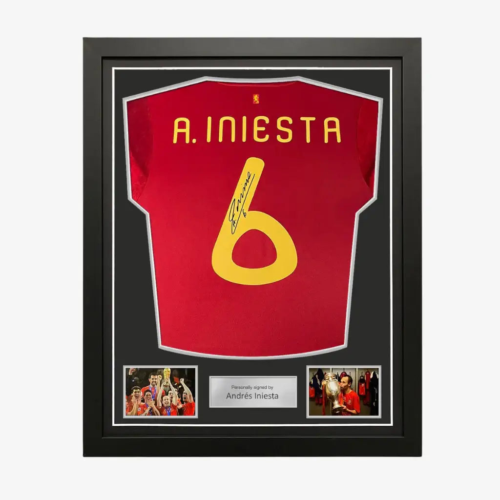 AndresIniestaSigned_FramedSpain2020FootballShirt | Iconic Shirts