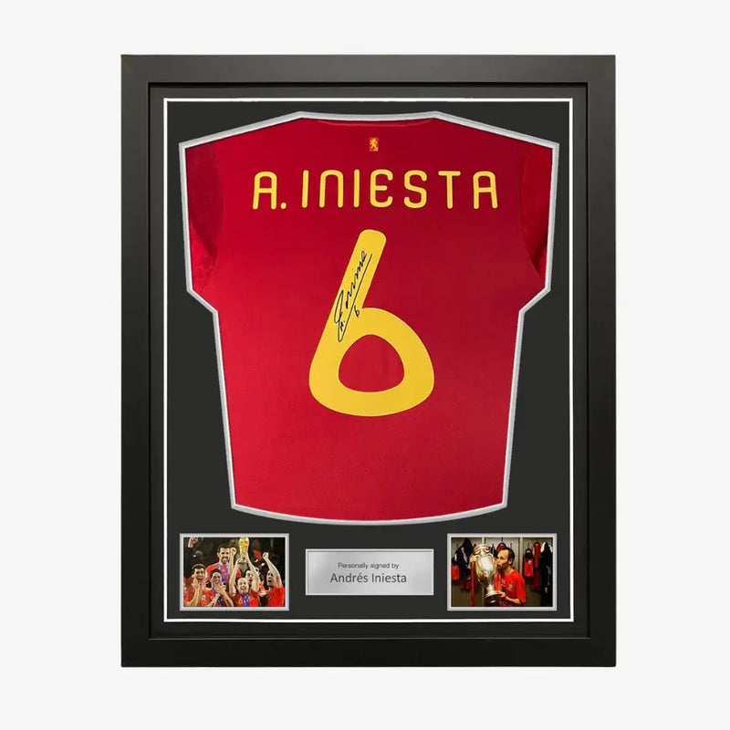 AndresIniestaSigned_FramedSpain2020FootballShirt | Iconic Shirts