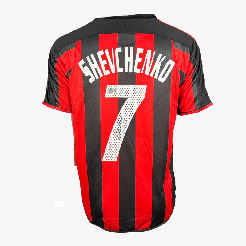Von Andriy Shevchenko signiertes AC-Milan-Heimtrikot 2003-2004 | Ikonische Shirts