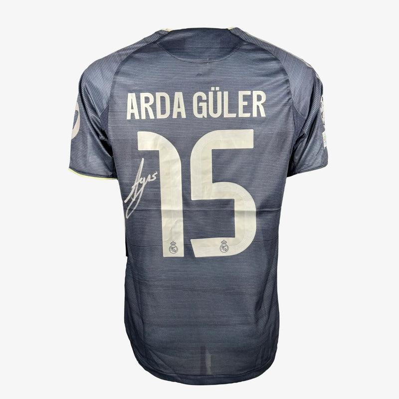 ArdaGulerSigniertesRealMadridAuswärtstrikot-2025-2026-links | Iconic Shirts