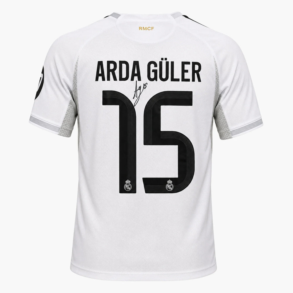 ArdaGulerSignedRealMadridHomeFootballShirt_2025_26_3e88bc5b-330b-4d05-9dcd-c3d8f96bd876 | Iconic Shirts