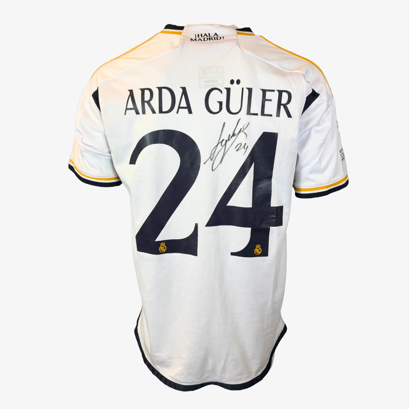 ArdaGulerSignedRealMadridHomeShirt-2023-24-signature | Iconic Shirts