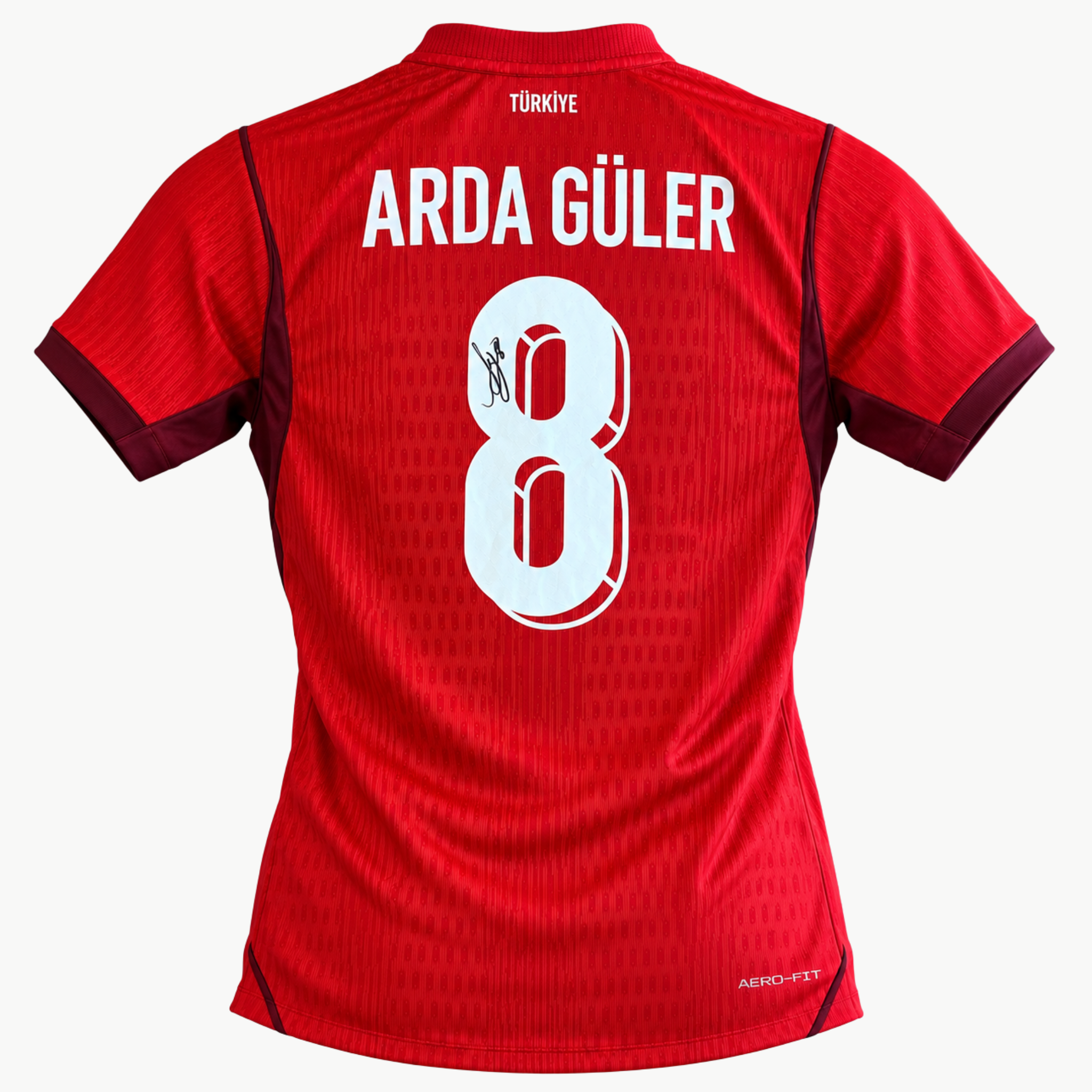 Arda Güler Signed Türkiye 2026 Home Football Shirt