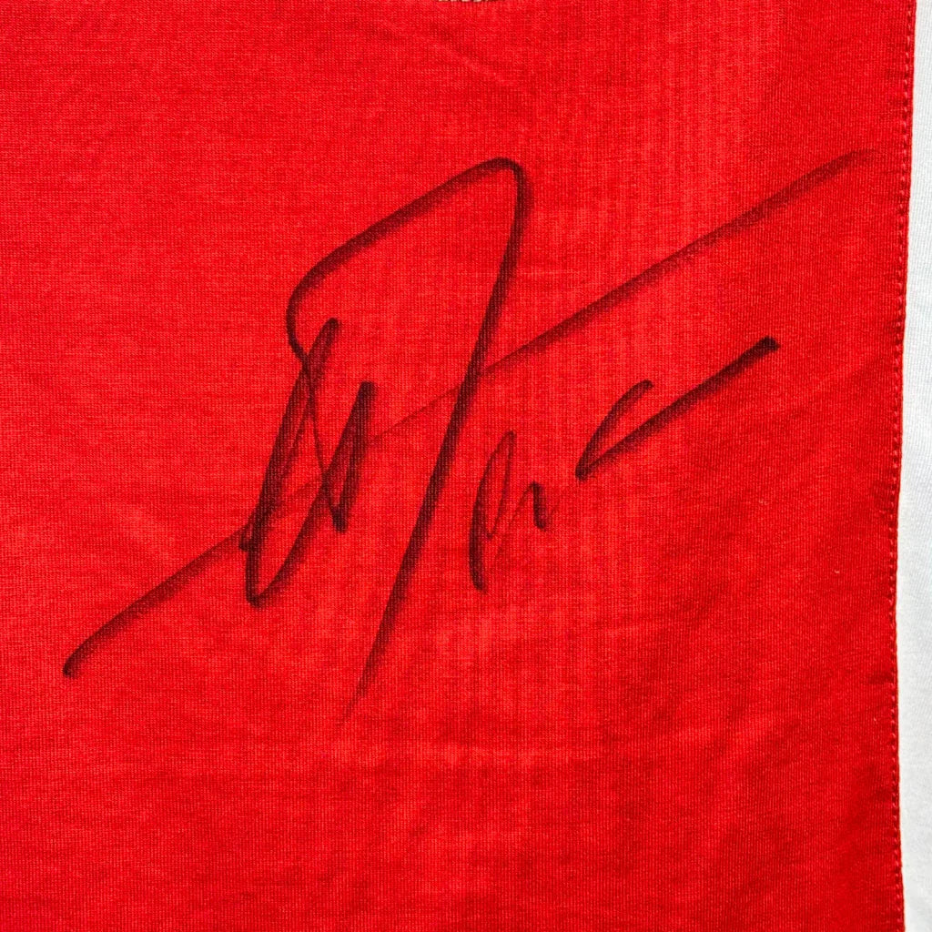 ArieHaanSignedAjaxFootballShirt-Home-signature | Iconic Shirts