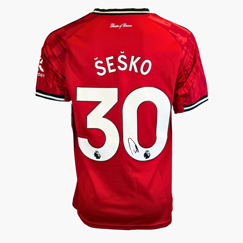 BenjaminSeskoSignedManchesterUnited2025_26HomeShirt | Iconic Shirts