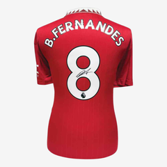 Bruno Fernandes Signed Manchester United Football Shirt – 2022–23 Home