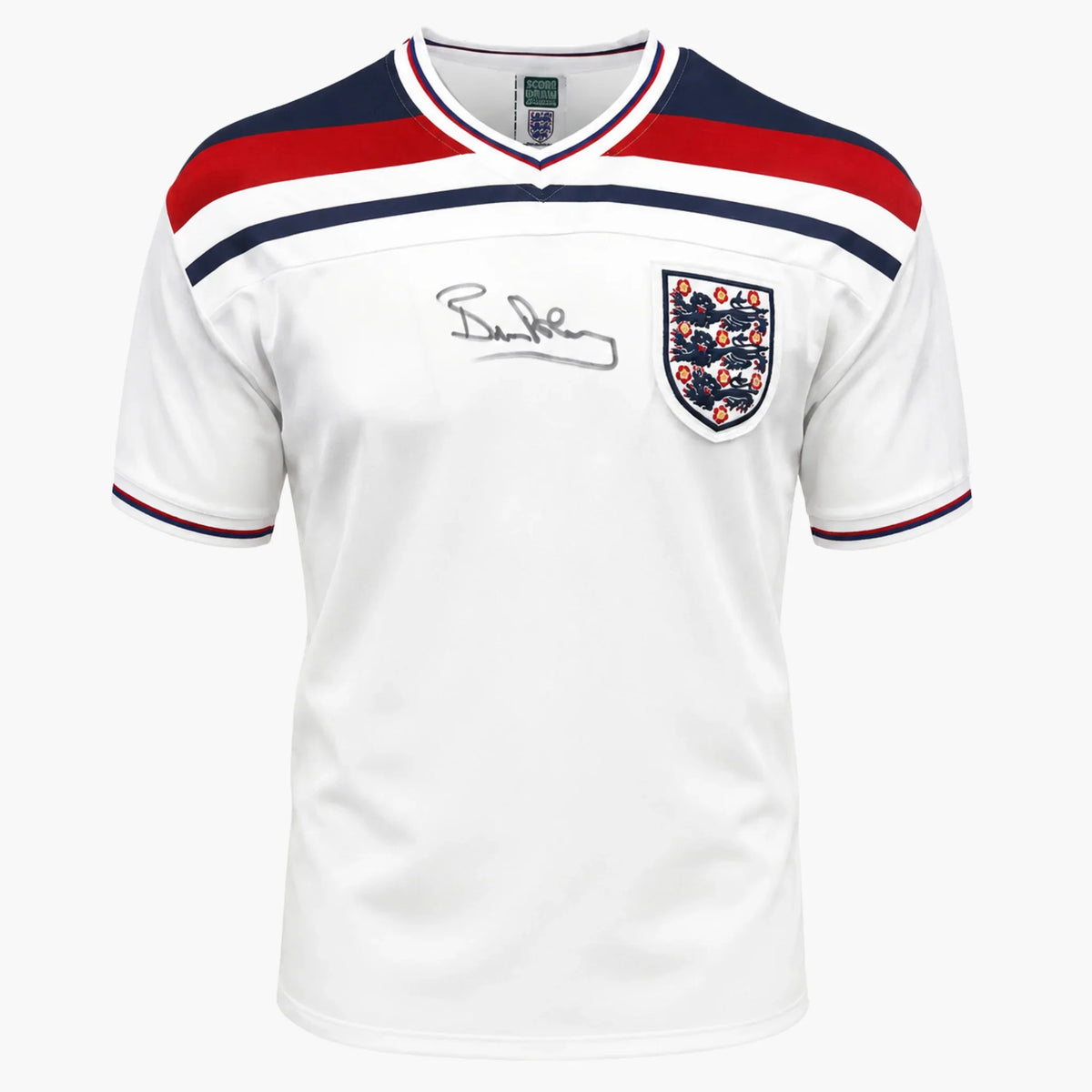 BryanRobsonSignedEngland1982RetroHomeShirt | Iconic Shirts