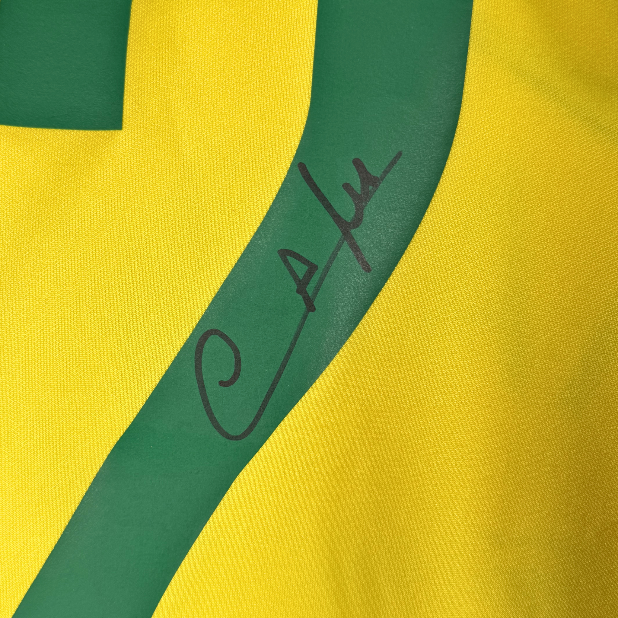 Cafu Signed Brazil Home Shirt 2022
