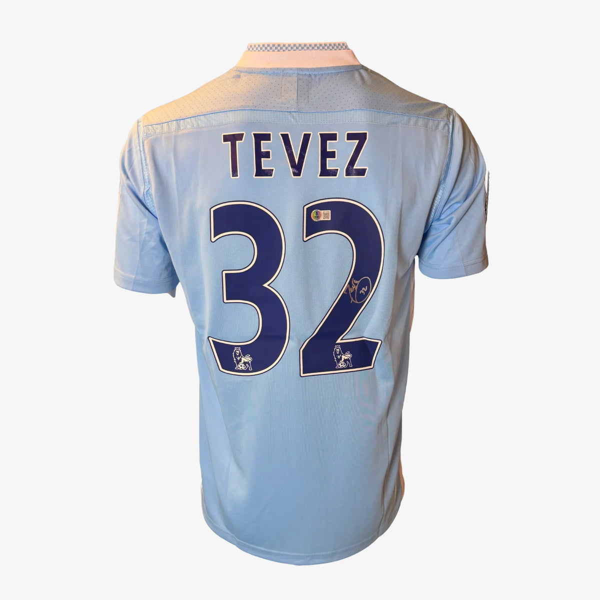 CarlosTevezSignedManchesterCityHomeShirt-2011-2012 | Iconic Shirts
