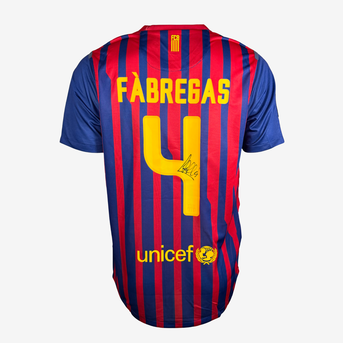 Cesc Fàbregas Signed Barcelona 2011–12 Home Shirt - Iconic Shirts