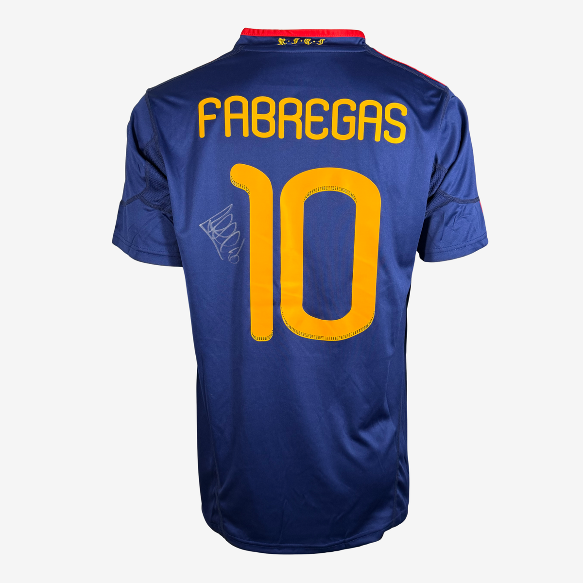 Cesc Fàbregas Signed Spain 2010 World Cup Final Away Shirt - Iconic Shirts