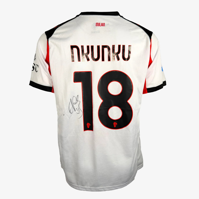 ChristopherNkunkuSignedACMilan2025_26AwayShirt | Iconic Shirts