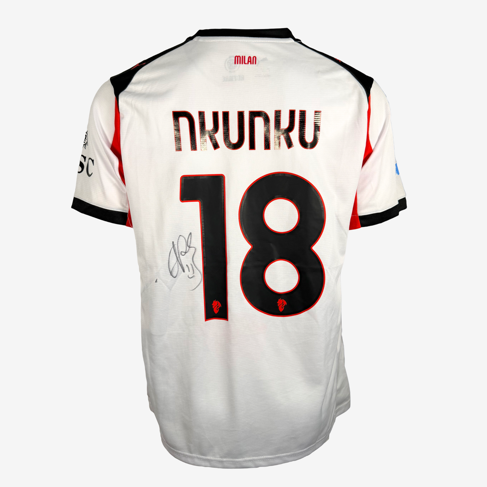 Christopher Nkunku Signed AC Milan 2025–26 Away Shirt - Iconic Shirts