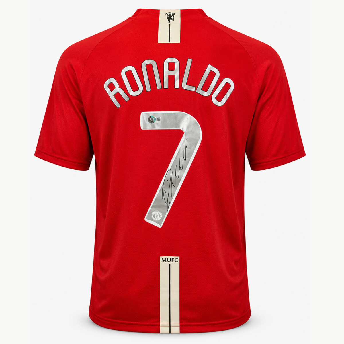Cristiano Ronaldo Signed Manchester United Home Shirt Champions League Final 2008