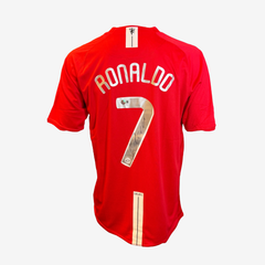 Cristiano Ronaldo Signed Manchester United Home Shirt Champions League Final 2008