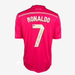 Cristiano Ronaldo Signed Real Madrid - 2014-2015 Pink Champions League Shirt