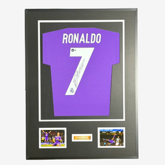 Cristiano Ronaldo Signed Real Madrid 2017 Champions League Away Shirt – Framed