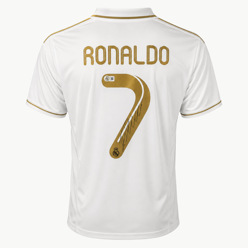 Real Madrid Ronaldo 11-12 シャツ Cristiano Ronaldo Camisa Oficial do Real Madrid Autografada