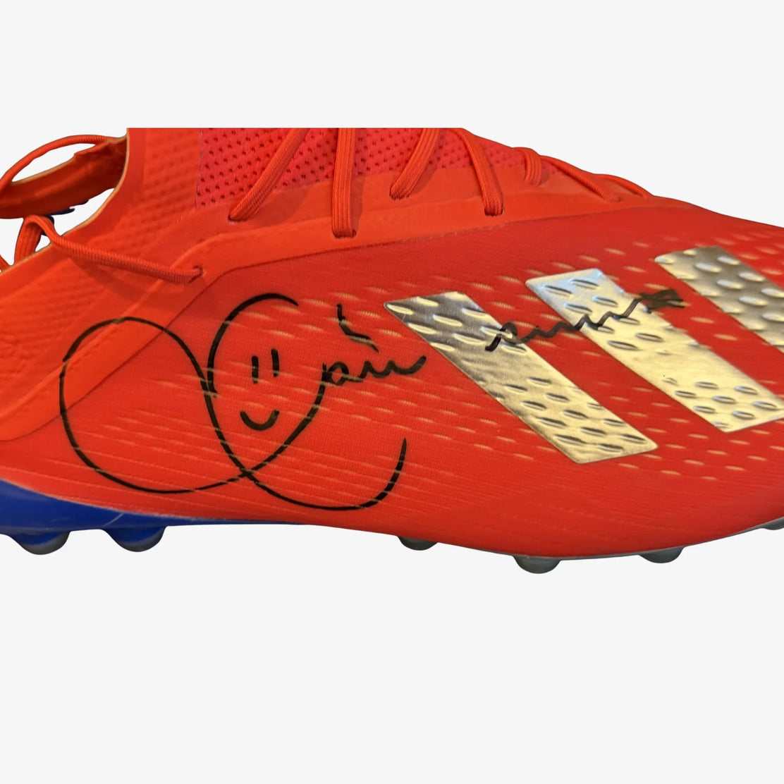 DaniAlvesSignedAdidasXFootballBoot-signature | Iconic Shirts