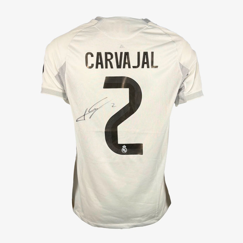 Dani Carvajal signiertes Real-Madrid-Heimtrikot 2025-2026 | Ikonische Shirts