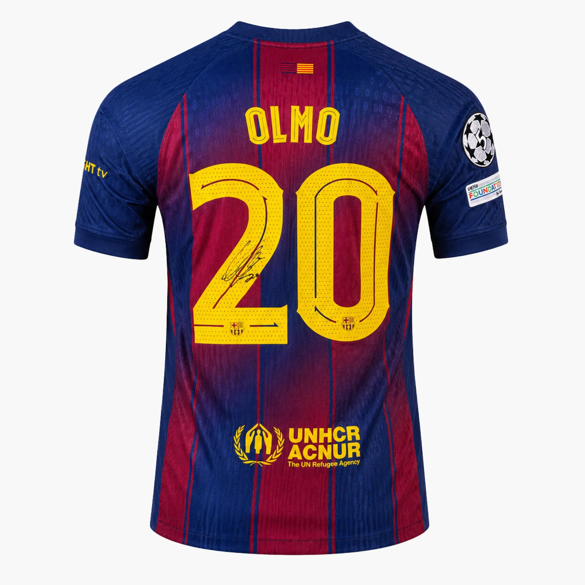 DaniOlmoMaillotdomicilesignéduBarcelone2025_26 | Iconic Shirts