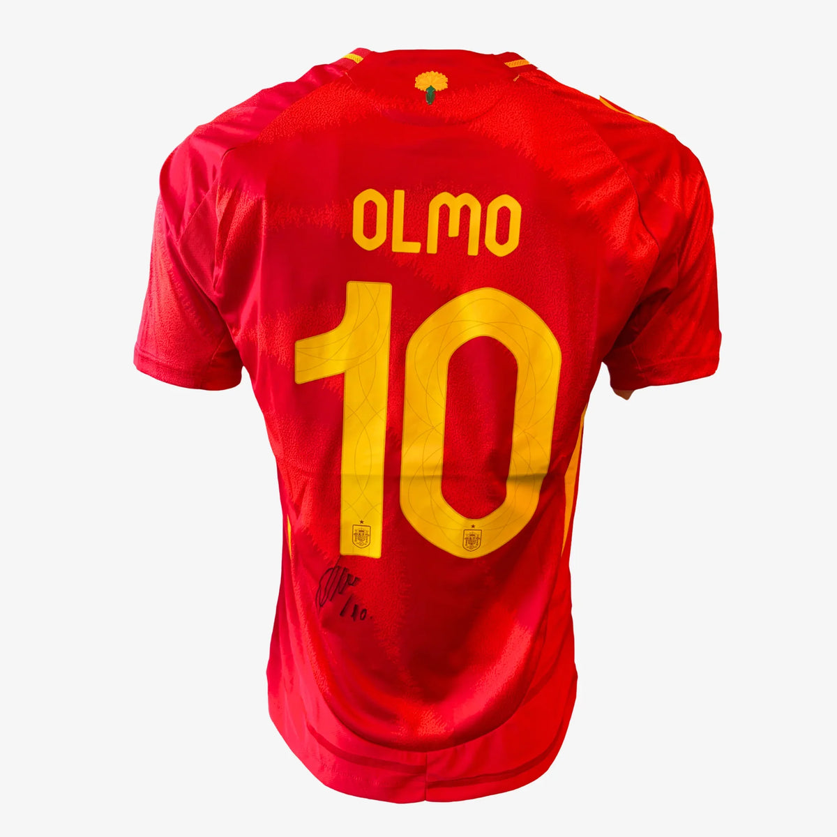 DaniOlmoSignedSpainHomeFootballShirt_Euro2024 | Iconic Shirts