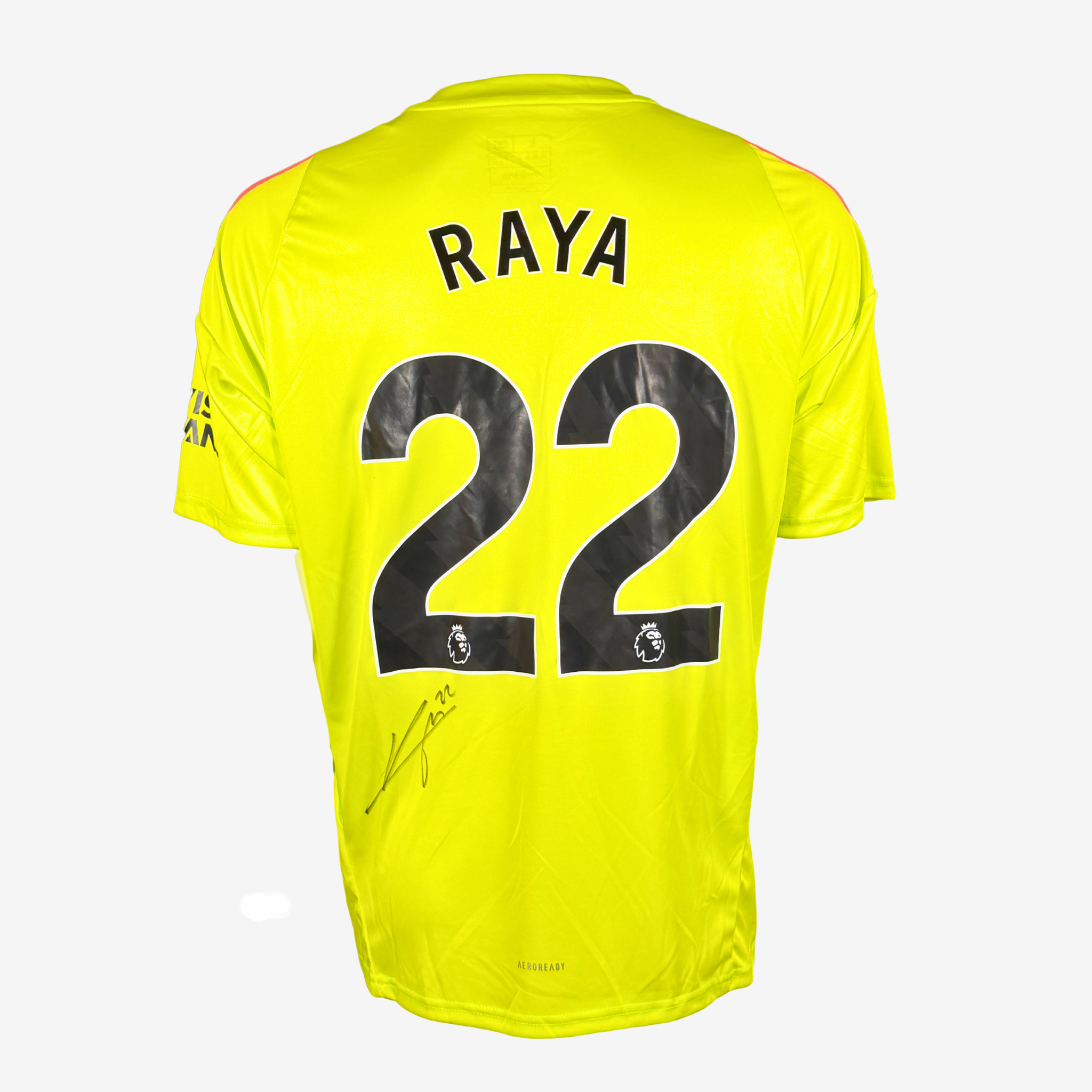 David Raya signiertes Arsenal-Torwarttrikot 2024–2025