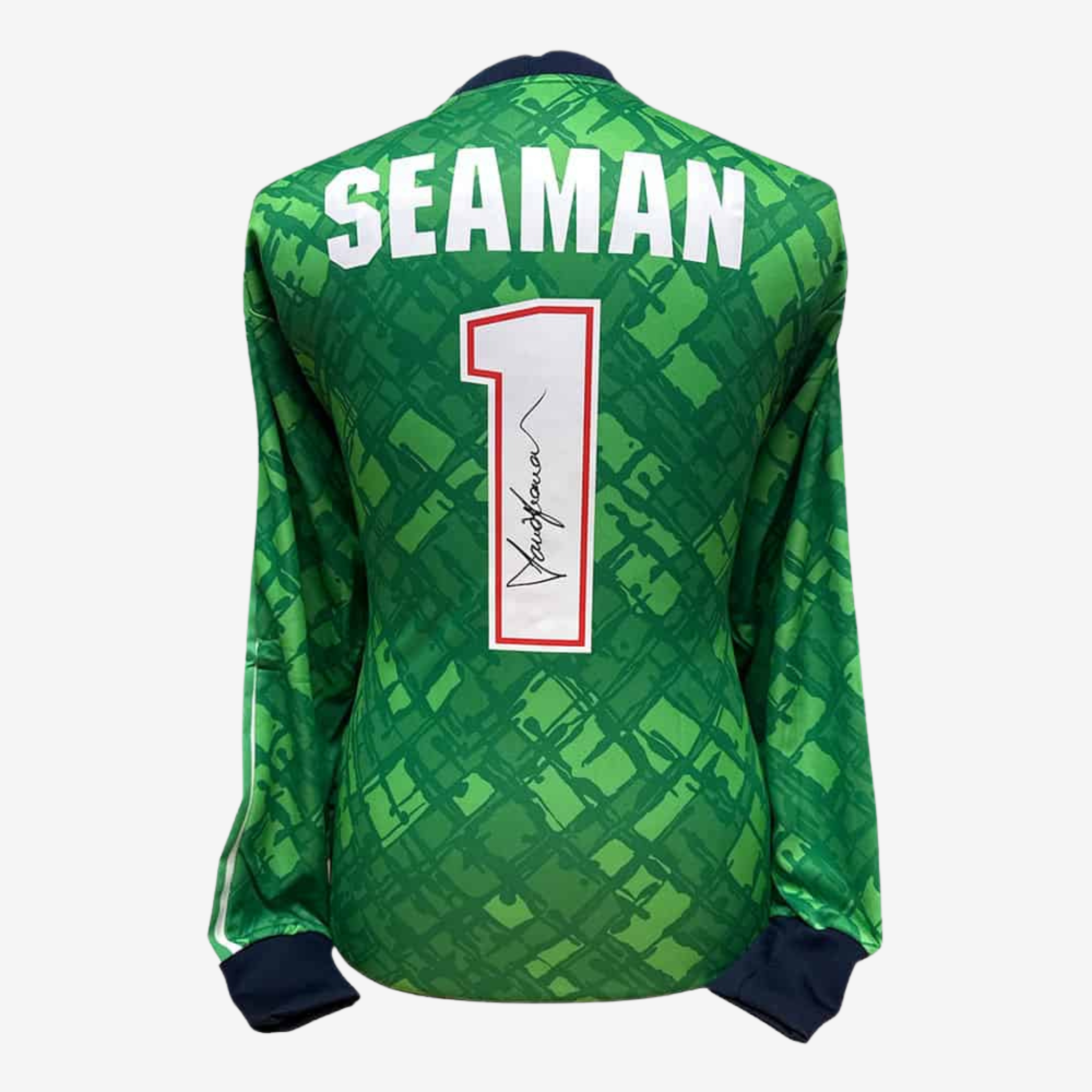 David Seaman Signed Arsenal Goalkeeper Shirt – Retro Edition