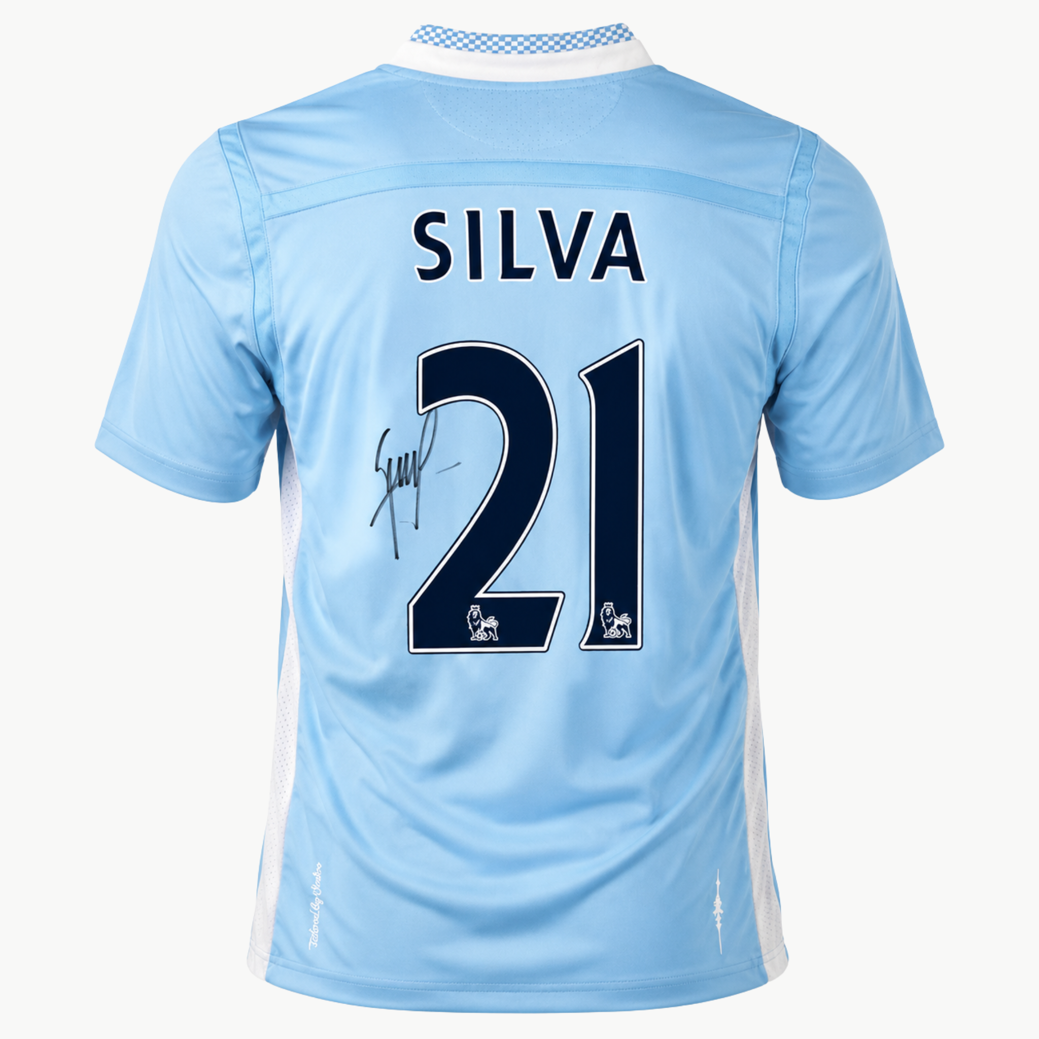 David Silva Signed Manchester City 2011-2012 Home Shirt